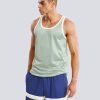 Men's Mesh Basketball Tank Top Workout Gym T-Shirts Sleeveless Training Shirt