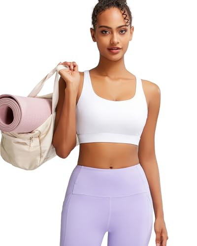 High Impact Sports Bras for Women, High Support Running Sports Bra Moulded Cup Strappy Sports Bras