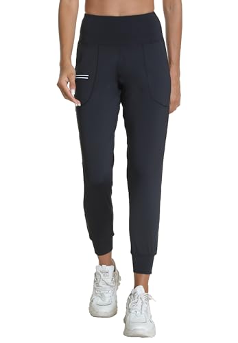 Women's Workout Joggers with Pockets-Quick Dry Athletic Lounge Pants for Hiking Yoga and Running