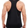 Mens Workout Tank Top UPF 80+ Y-Back Muscle Shirts Quick Dry Sleeveless Tee Shirt for Swim Beach Gym Athletic