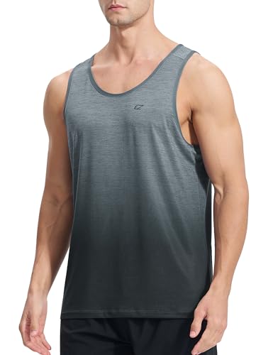 Men's Tank Tops Quick Dry Workout Gym Sleeveless Shirts Summer Running Athletic Swim Shirts