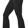 Flare Leggings for Women Tummy Control Flared Leggings No Front Seam Yoga Pants Women High Waisted Workout Bell Bottoms