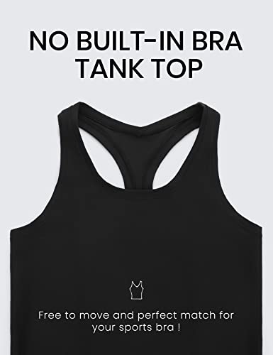 Butterluxe Racerback Workout Tank Tops for Women Tight Sleeveless Camisole Gym Athletic Yoga Shirts