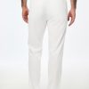 Men's Casual Drawstring Pants Elastic Waist Lightweight Pant Summer Beach Trouser with Pockets