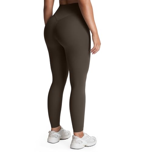 High Waisted Workout Leggings for Women Tummy Control Buttery Soft Yoga Metamorph Deep V Pants 26"
