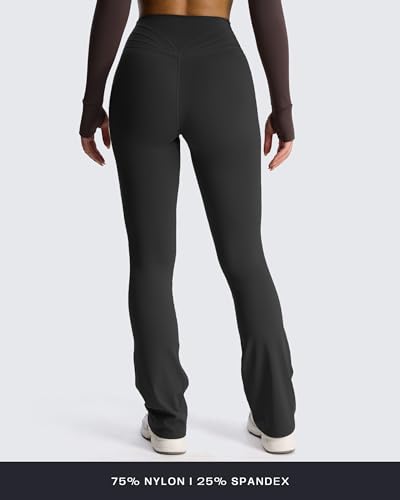 Flare Leggings for Women Trinity Tummy Control High Waisted Wide Leg Crosswaist Yoga Pants 29"/31"/33"