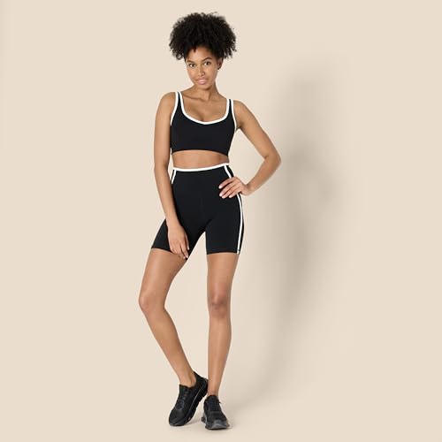 Women's Active FormFlex Buttery Soft Light Support V-Neck Sports Bra with Contrast Trim
