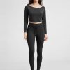 Women's Drawstring Tie Daily Leggings 25" / 28" High Waist Workout Yoga Pants