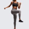 Womens Zip Front High Impact Sports Bra - Molded Cup Adjustable Convertible Straps Wireless Workout Yoga Crop Top