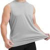 Men's Sleeveless UPF 50+ Swim Shirts Quick Dry Workout Tank Top UV Protection Running Gym Muscle T Shirts