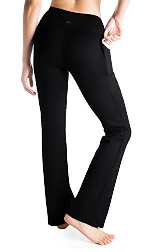 ,27"/29"/31"/33"/35"/37",Women's Bootcut Yoga Pants Lounge Workout Pants with Side Pockets