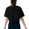31hupJz1okL.jpg 4-Pack Women's Cotton Crop T-Shirts Short Sleeve Solid Cropped Athletic Top Round Neck Casual Workout Yoga Tees