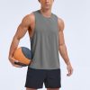Men's Tank Top Sleeveless Muscle Shirts Quick Dry Workout Gym Cut Off Shirt Lightweight Summer Bodybuilding Tee