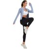 3 Pack Women's Workout Jacket Slim Fit Cropped Jacket Zip up Athletic Tops with Thumb Hole Running Gym Yoga