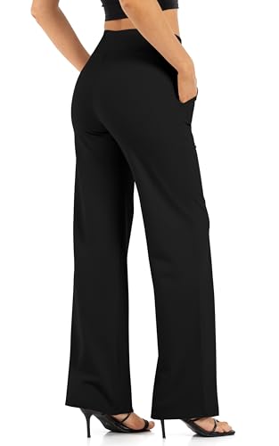 Wide Leg Pants for Women with Pockets Yoga Pants High Waisted Loose Palazzo Casual Lounge Sweatpants 29"/31"/33"