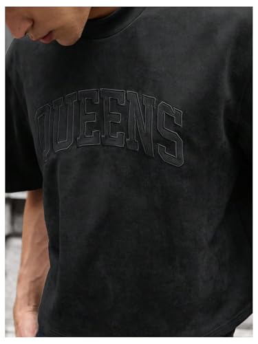 Men's Cropped T Shirt Crop Top Graphic Short Sleeve Oversized Gym Boxy Tees Workout Shirts