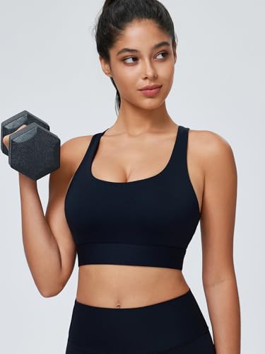 High Impact Sports Bra for Women High Support Molded Cups Strappy Women’s Sports Bra for Workout,Training and Running