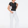 Women's Workout Tops Short Sleeve Slim Fit Breathable Athletic Yoga Running Casual Basic Tee Shirts