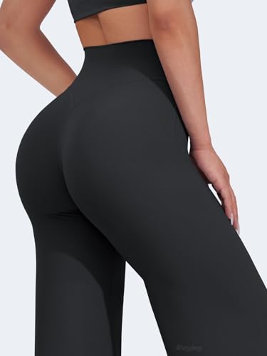 Straight Leggings Bottoms Wide Leg Pants for Women 29"/ 31.5"/33" High Waist Stretch Casual Sweatpants