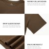 31ny3dSj1vL.jpg 4-Pack Women's Cotton Crop T-Shirts Short Sleeve Solid Cropped Athletic Top Round Neck Casual Workout Yoga Tees