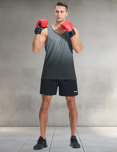 Men's Tank Tops Quick Dry Workout Gym Sleeveless Shirts Summer Running Athletic Swim Shirts