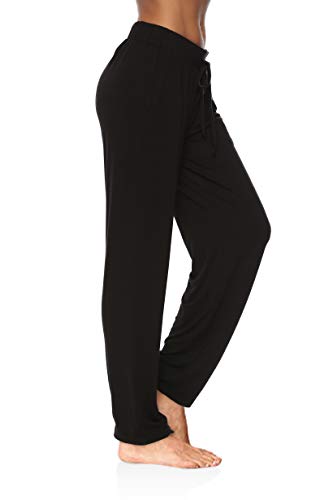 Womens Yoga Pants Wide Leg Comfy Drawstring Loose Straight Lounge Running Workout Legging