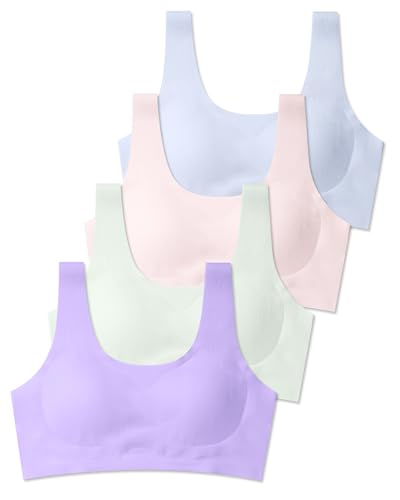 Training Bras for Girls 10-16 Sports Seamless Bra with Removable Padding Bras
