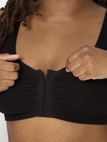 Women's 2-Pack Front Closure Cotton Bra