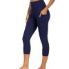 31terG8-3DL.jpg High Waisted Capri Leggings for Women - Soft Slim Yoga Pants for Running Cycling Workout