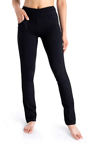 ,5 Pockets,25"/27"/29"/31"/33"/35"/37",Women's Straight Leg Yoga Dress Pants Workout Pants