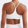 Y Back Sports Bras for Women Padded Racerback Bra Paisely Light Impact Adjustable Straps Gym Workout Tops
