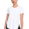 4-Pack Workout Tops for Women UPF 50+ Yoga Shirts Short Sleeve Athletic T-Shirts Quick Dry Running Gym Tee