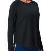 31y5Q1P3QVL.jpg Women's Long Sleeve Workout Shirts Side Slits Athletic Yoga Tee Tops with Thumb Hole