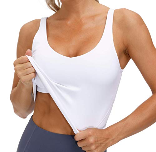Womens' Sports Bra Longline Wirefree Padded with Medium Support