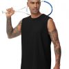 Men's Workout Tank Top UPF 50+ Sleeveless Quick Dry Athletic Shirts Casual Running Muscle Shirts