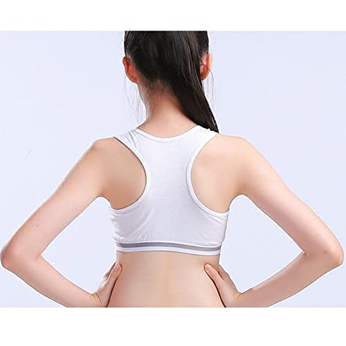 Soft Cotton Elastic Breathable Training Bra and Underwear Set for Teen Girls 8-18 Years Old