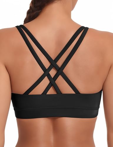 Sports Bras for Women, High Support Racerback Bras for Large Bust, High Impact Strappy Yoga Workout Gym Bra