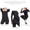 Women's Athletic Compression Long Sleeve Workout Tops Quick Dry Gym Running Yoga Shirts