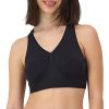 Women's Seamless Racerback Bra, Pullover Full-Coverage Bralette, 2-Pack
