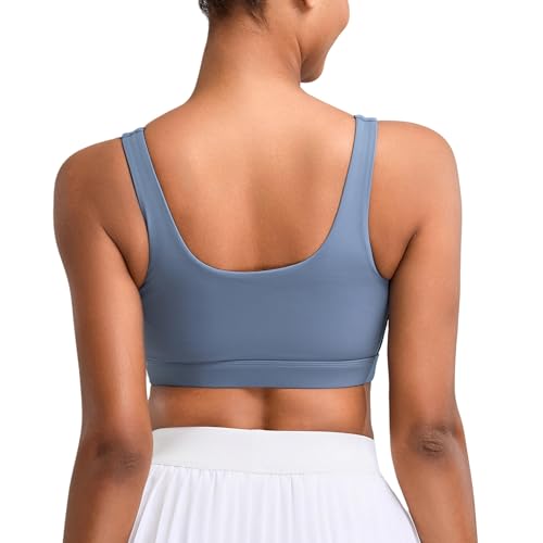 High Impact Sports Bras for Women Running Bra Workout Bra U Back Sports Bra Scoop Neck Padded