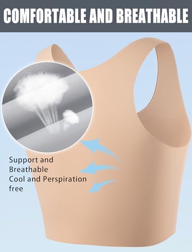 Transgender FTM Breathable Seamless Half Chest Binder
