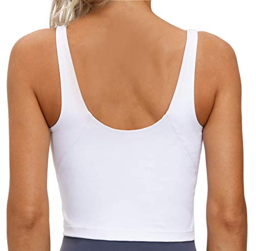 Womens' Sports Bra Longline Wirefree Padded with Medium Support