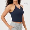 Women's Crop 3-Pack Seamless Rib-Knit Camisole Crop Tank Tops