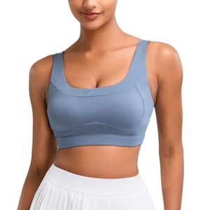 High Impact Sports Bras for Women Running Bra Workout Bra U Back Sports Bra Scoop Neck Padded