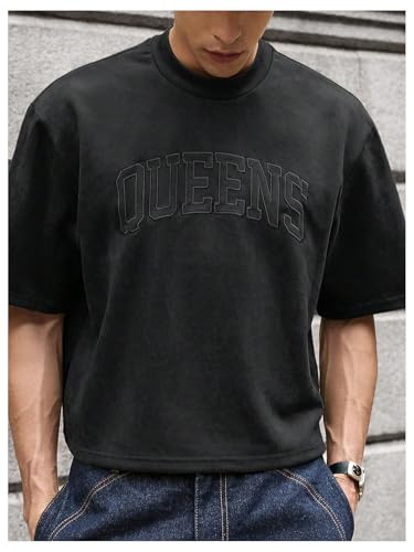 Men's Cropped T Shirt Crop Top Graphic Short Sleeve Oversized Gym Boxy Tees Workout Shirts