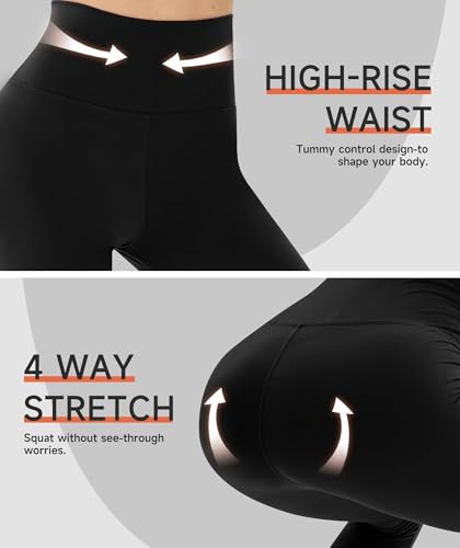 419YFGx4gQL.jpg High Waisted Capri Leggings for Women - Soft Slim Yoga Pants for Running Cycling Workout