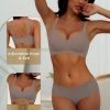 Wireless T Shirt Bra Seamless Push Up Bralette Full Coverage V Neck Comfortable Bras for Women