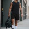 Mens Gym Sleeveless Tank Top Workout Muscle Shirt Cut Open Quick Dry Bodybuilding Vest 1/3 Pack