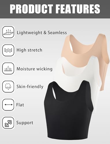 Transgender FTM Breathable Seamless Half Chest Binder