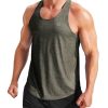 Men's Workout Running Tank Top Sleeveless Gym Athletic Shirts